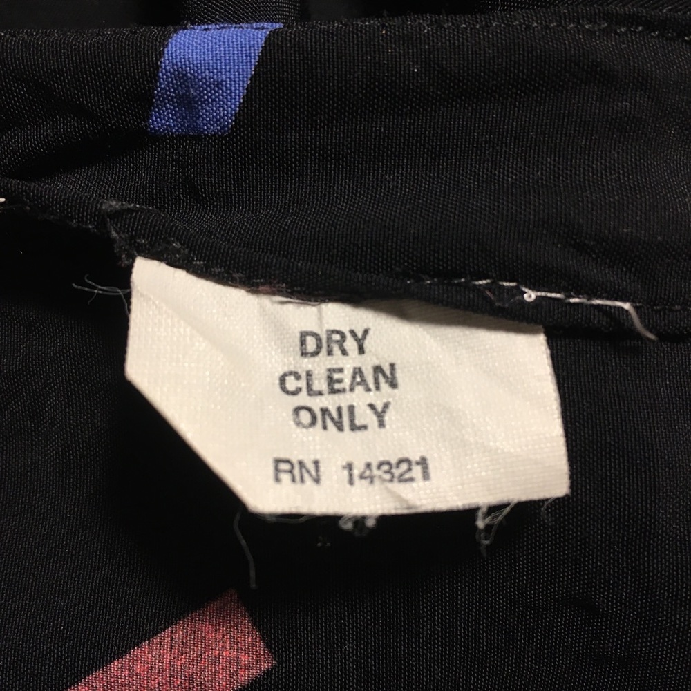Vintage Hathaway Ribbon Print Button Down Size 12 - Picture 7 of 7